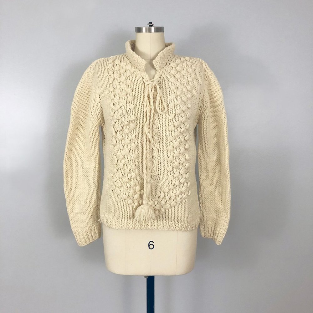Beautiful handmade vintage cable knit
